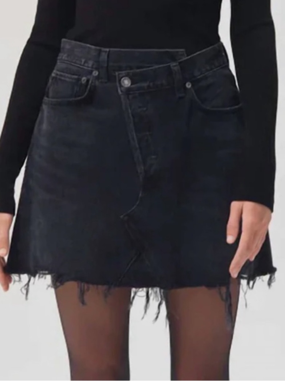 Agolde Criss Cross Denim Skirt 27